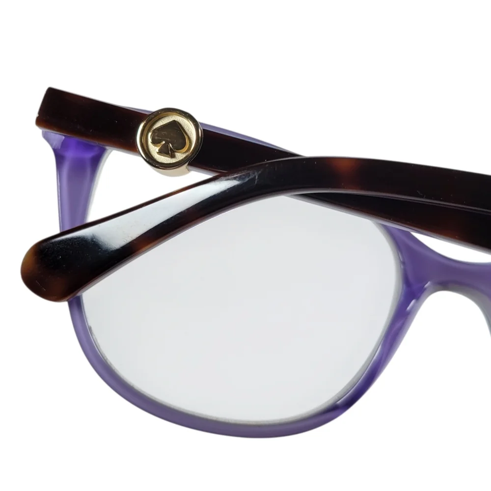 Kate Spade‎ Taya Eyeglasses Frames ONLY Womens 52-18-140 Cat Eye Purple Tortoise